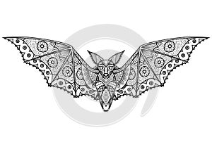 Bat Zentangle photo