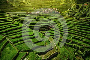 Ancient Ifugao Rice Terraces at Batad, Northern Luzon, Philippines