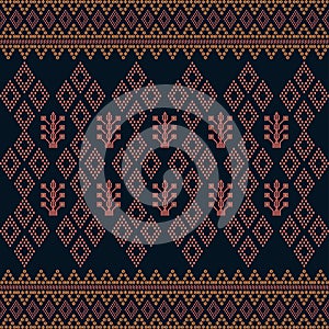 Batak ethnic seamless pattern with motif ulos. creative design cloth pattern