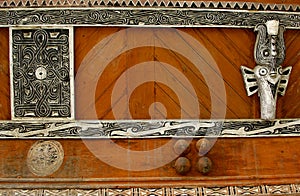 Batak house ornaments in Sumatra