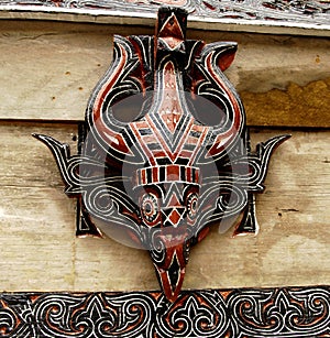 Batak's house ornament in Sumatra