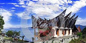 Batak Style House Panorama.