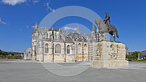 Batalha Monastery and Nuno Alvares Pereira statue