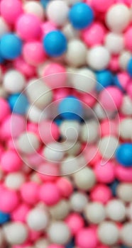 Abstract background of balls with unfocus