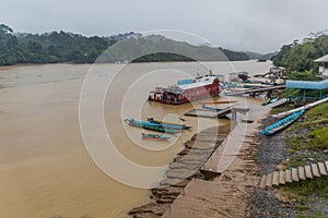 Batang Rejang river in Kapit, Sarawak, Malays photo