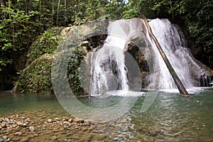 Batanta waterfall in Raja Ampat, west papua