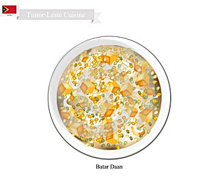 Batar Daan or Traditional Timor-Leste Corn Soup