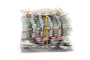 Batch of pills packages