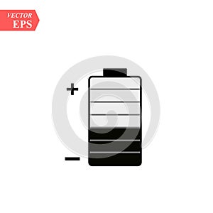 Batery icon illustration isolated sign symbol eps 10