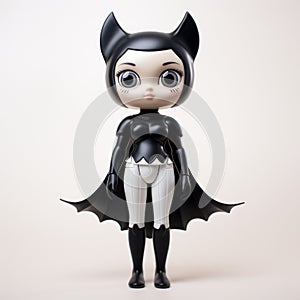 Charming Toy Batgirl In Black Bodysuit - Vinyl Figure By Superplastic photo