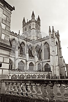 Bath Abbey Church in the City of Bath England