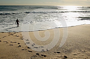 Bath in the at beach