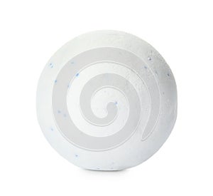 Bath bomb on white background