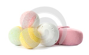 Bath bombs and sponge