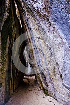 Bath caverns in Virgin Gorda