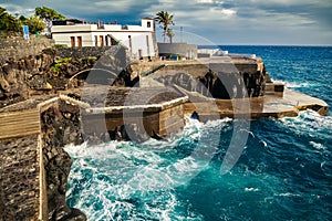 At the bath complex Lido in Funchal