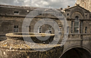 Bath, England - the river Avon and the old bridge.