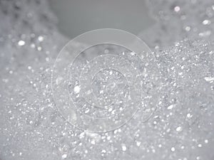 Bath foam bubbles abstract