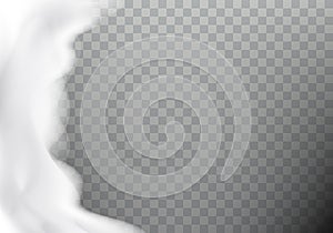 Bath foam realistic texture, frame