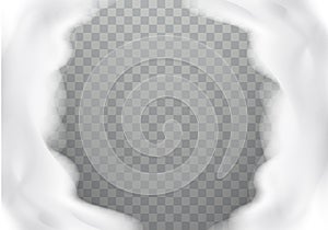 Bath foam realistic texture, frame