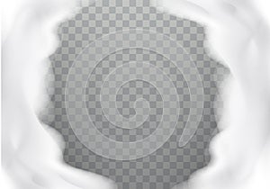 Bath foam realistic texture, frame