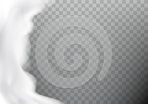 Bath foam realistic texture, frame