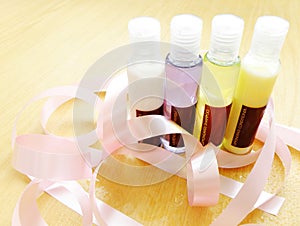 Bath products - toiletry bottles