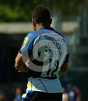 Bath Rugby play Gloucester Rugby in a premiership match, Recreation Ground, Bath. 16 May 2015.