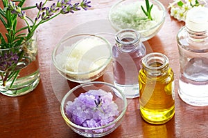 Bath salt with aromatherapy oil