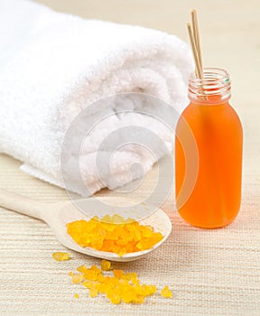 Bath salt and fragrance oil
