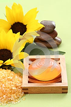 Bath salt and glycerin soap