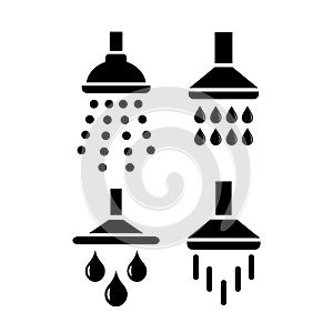 Bath shower vector icon