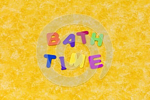 Bath time words color spelling preschool children letters