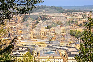 Bath, UK - Panoramic Views of Bath from the Alexandra Park