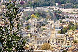Bath, UK - Panoramic Views of Bath from the Alexandra Park