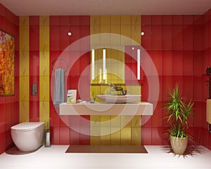 Bath wc interior design