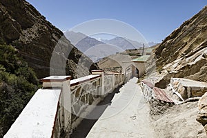 Bathhouse of Bibi Fatima Hot Springs near Vrang in the Wakhan valley in Tajikistan