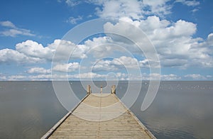 Bathing area of Husum,North Sea,North Frisia,Germany photo