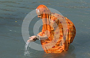 Bathing in Haridwar 2