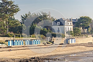 Bathing huts on the beach