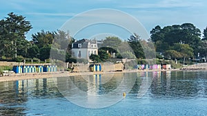 Bathing huts on the beach