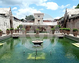 bathing for the kings of the Keraton in Taman Sari, Yogyakarta city photo