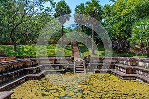 Bathing pool at the royal palace at Polonnaruwa, Sri Lanka