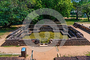 Bathing pool at the royal palace at Polonnaruwa, Sri Lanka