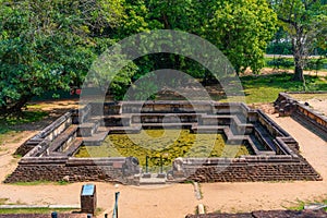 Bathing pool at the royal palace at Polonnaruwa, Sri Lanka