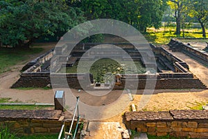 Bathing pool at the royal palace at Polonnaruwa, Sri Lanka