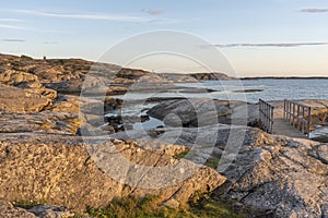 Bathing site at Slatterna at Orust in Sweden