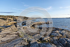 Bathing site at Slatterna at Orust in Sweden