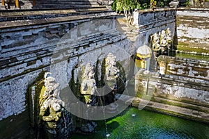 Bathing temple in Goa Gajah elephant cave, Ubud, Bali, Indonesia