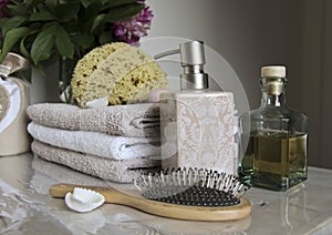 Bathroom accessories and pampering